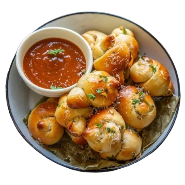 Garlic Knots With Melted Mozzarella Appetizers