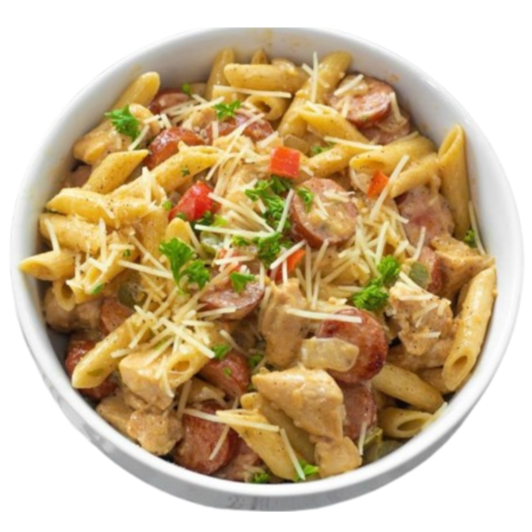 Cajun Chicken & Sausage with Mushrooms Fresh Pasta